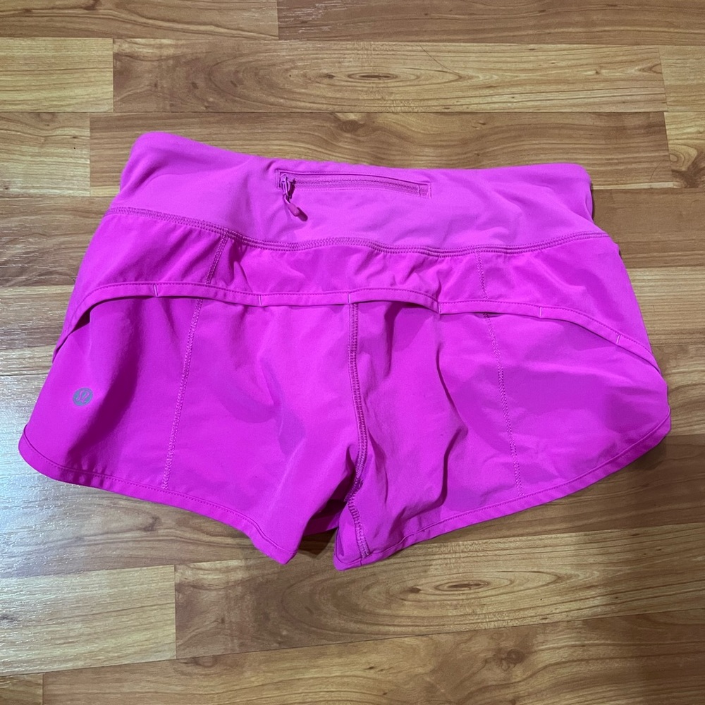 Lululemon speed shorts - hot pink
